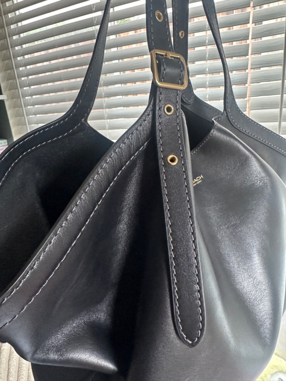 Coach Gramercy Black Tote Bag with Gold Hardware - Picture 5 of 12